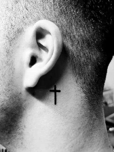 Cross Neck Tattoo: Faith and Devotion