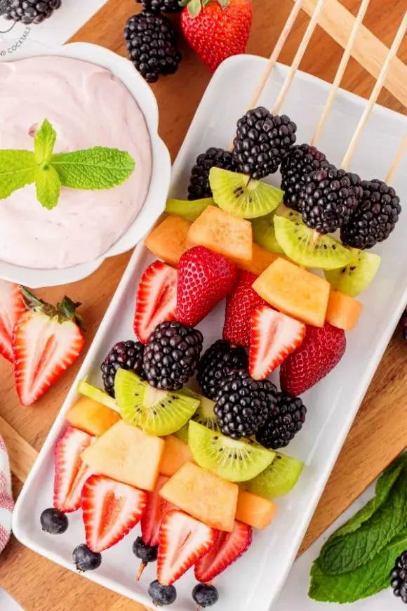 Fruit and Cheese Skewers