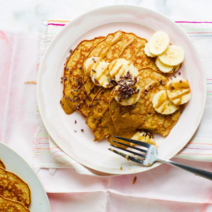 meals ideas for 2 year olds
Pancakes with Nut Butter and Sliced Banana