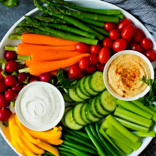 Vegetable Platters with Dip