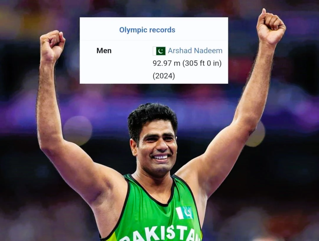 arshad nadeem olympic javelin champion