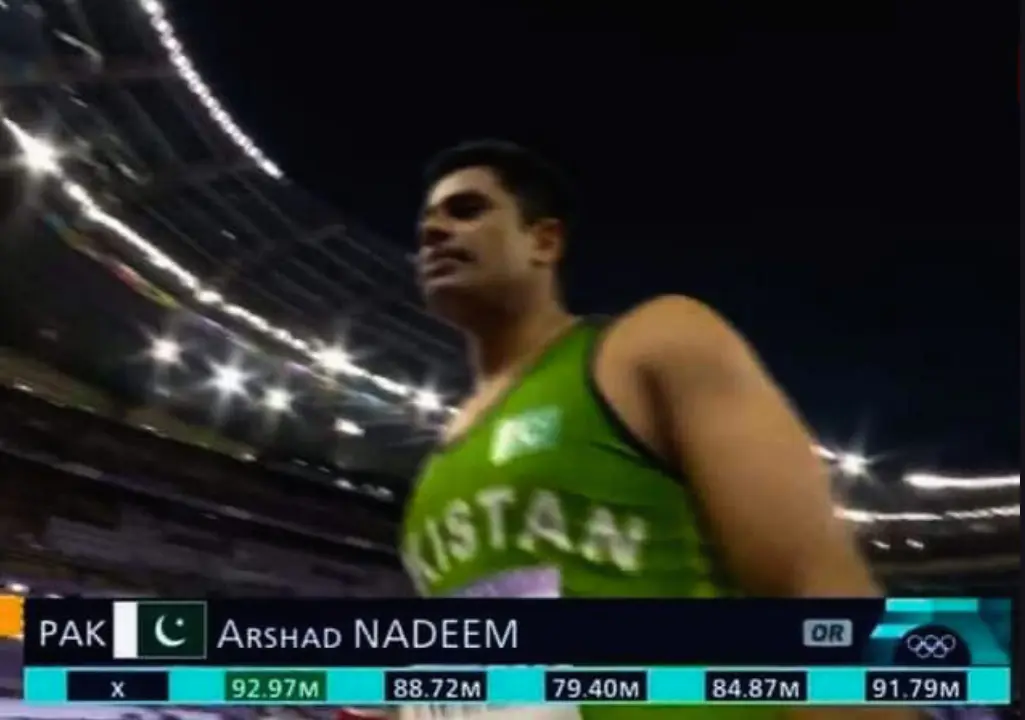 arshad nadeem olympic javelin champion
