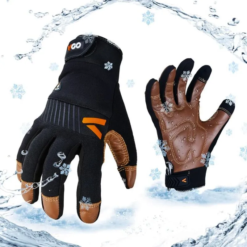 Vgo -30°F Winter Leather Gloves