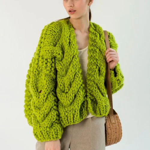 Chunky knit cardigans