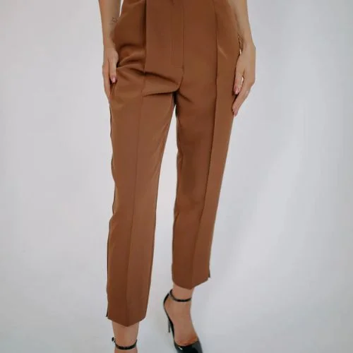 Chocolate brown trousers